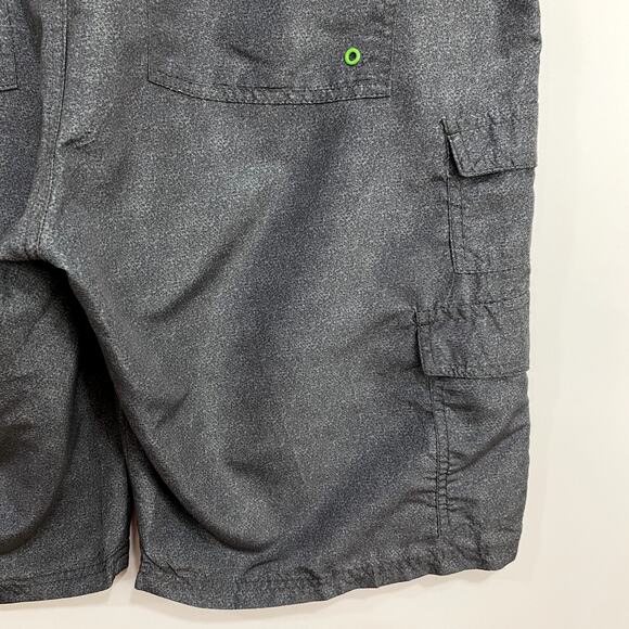 Plugg Swim Trunks Shorts Men's Size 36 Gray Military Style Cargo Fatigue Hiking - Picture 4 of 11